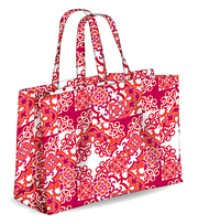 Colors Tote Bolsa de playa reversible color rojo