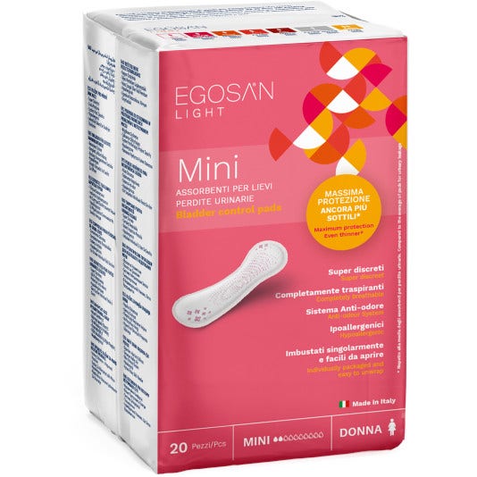 Egosan Light Lady Incontinence Pads Mini 20 Piezas-1