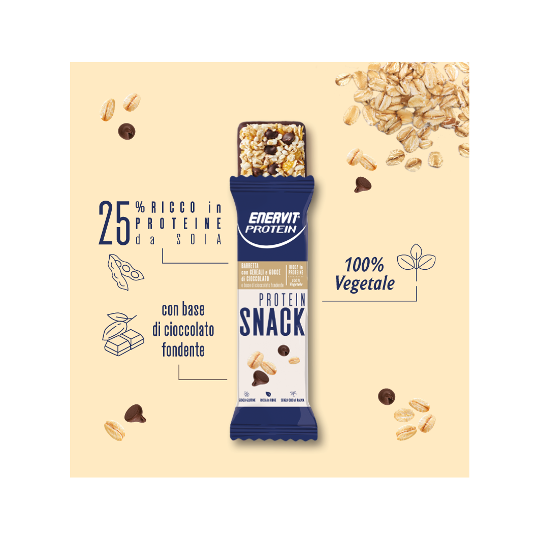 Enervit Protein Snack Cereali E Cioccolato 8 Barrette