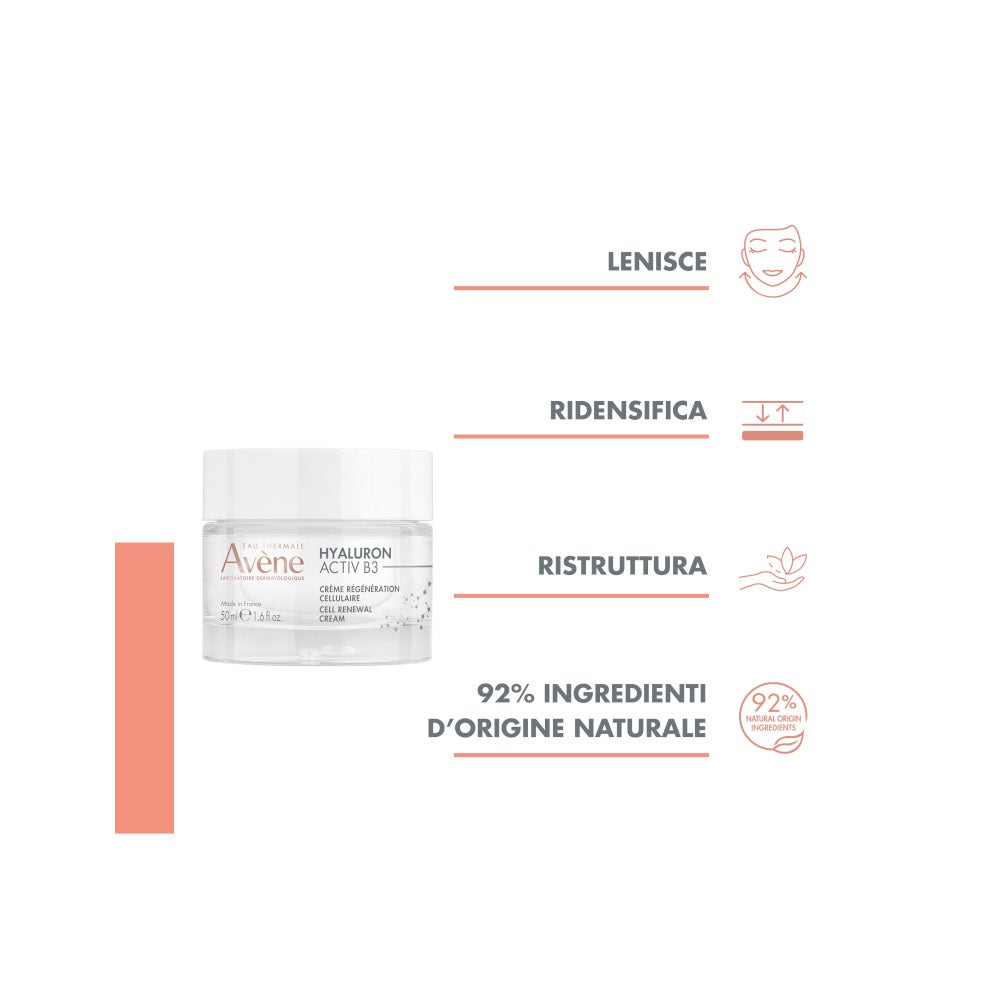 Eau Thermale Avène Hyaluron Activ B3 Crema Giorno Rigenerante Cellulare 50ml		-4