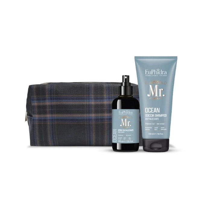 Euphidra Kit Mr. Ocean Champú Ducha 200ml+Rostro Cuerpo Spray 200ml+Pantalones-1