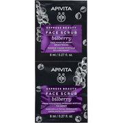 Apivita Express Beauty Exfoliante Facial Iluminador Arndanos 2x8ml-2