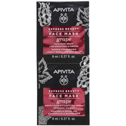 Apivita Express Beauty Mascarilla Iluminadora / Revitalizante Uva 2x8ml-2
