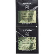 Apivita Express Beauty Mascarilla Limpiadora Arcilla Verde 2x8ml-2
