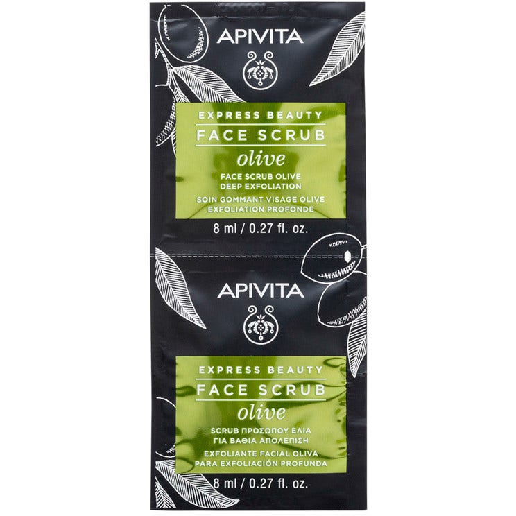 Apivita Express Beauty Exfoliante Facial Oliva 2x8ml-2