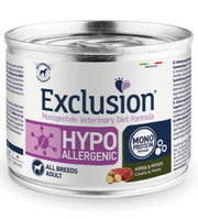 Exclusion Veterinary Diet Formula Hypoallergenic para perros: caballo/patatas, lata de 200 g