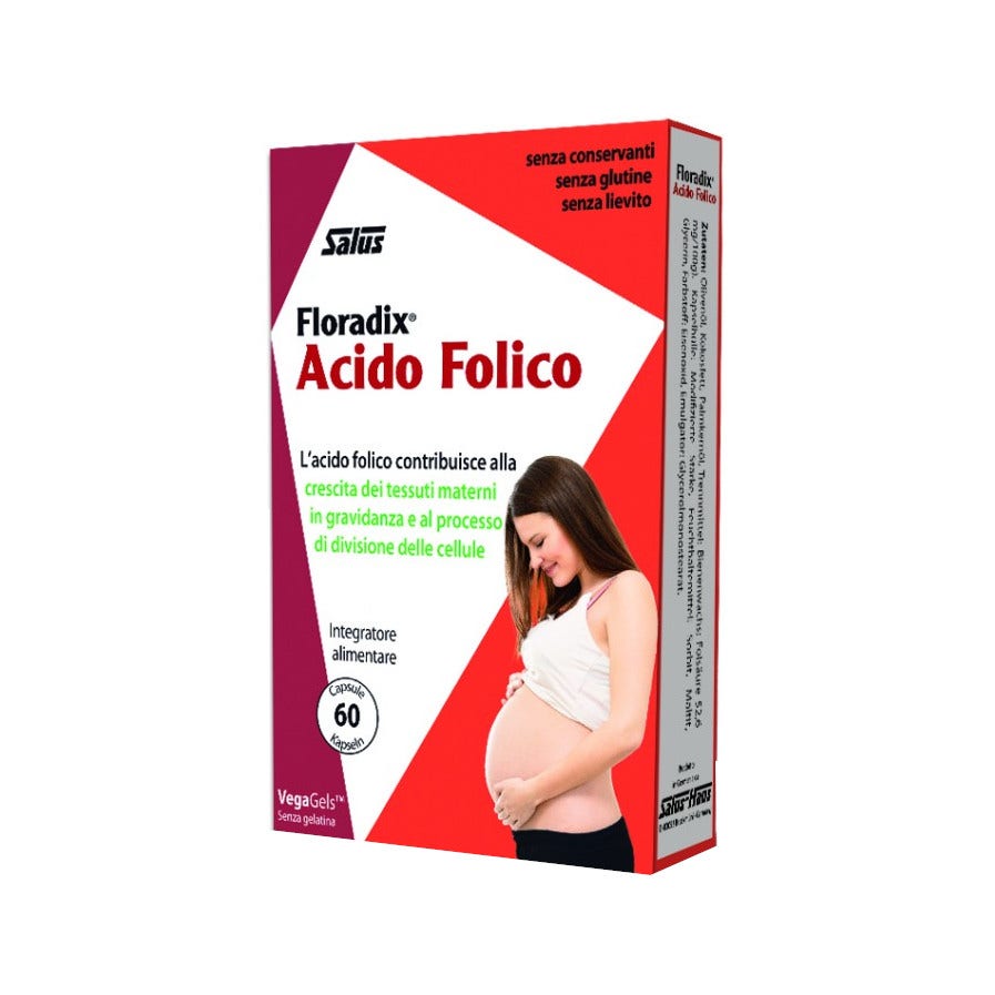 Salus Floradix Ácido Fólico 60 Cápsulas-2