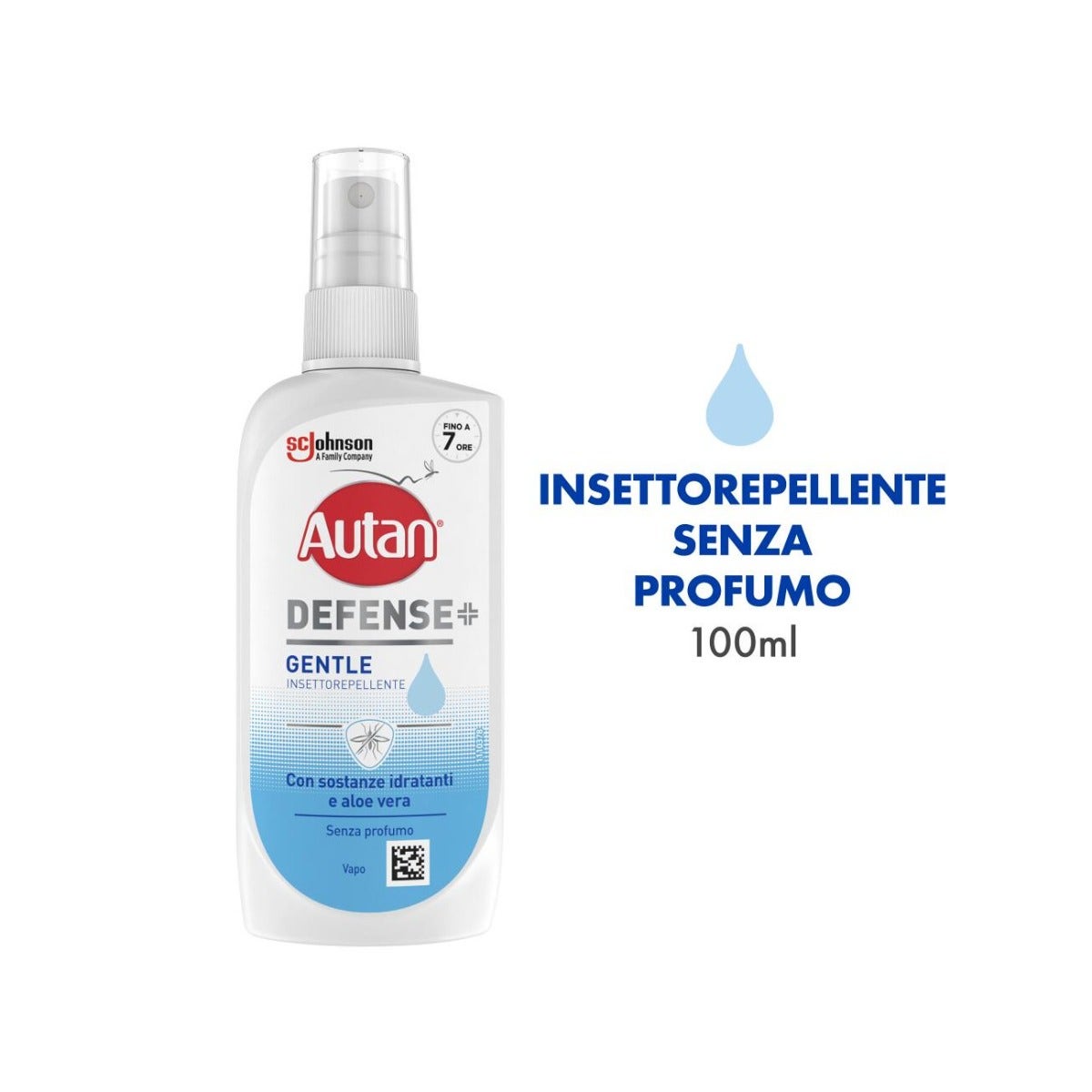 Autan Defense Gentle Spray Antizanzare Con Aloe Vera Vapo Insetto Repellente 100ml