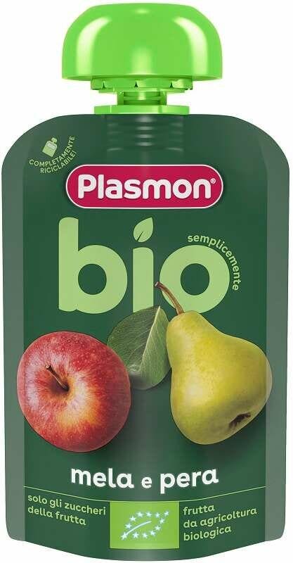Plasmon Bolsitas Bio Manzana y Pera 100 g