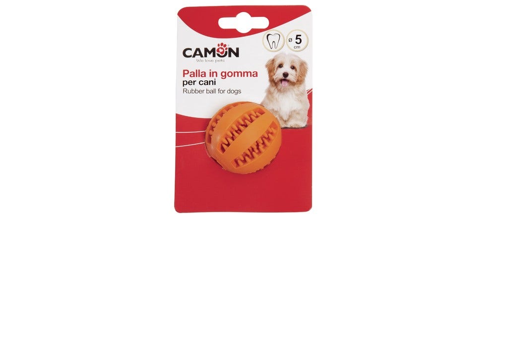 Camon Juego De Goma Dental Fun Béisbol Para Perros 5cm-2