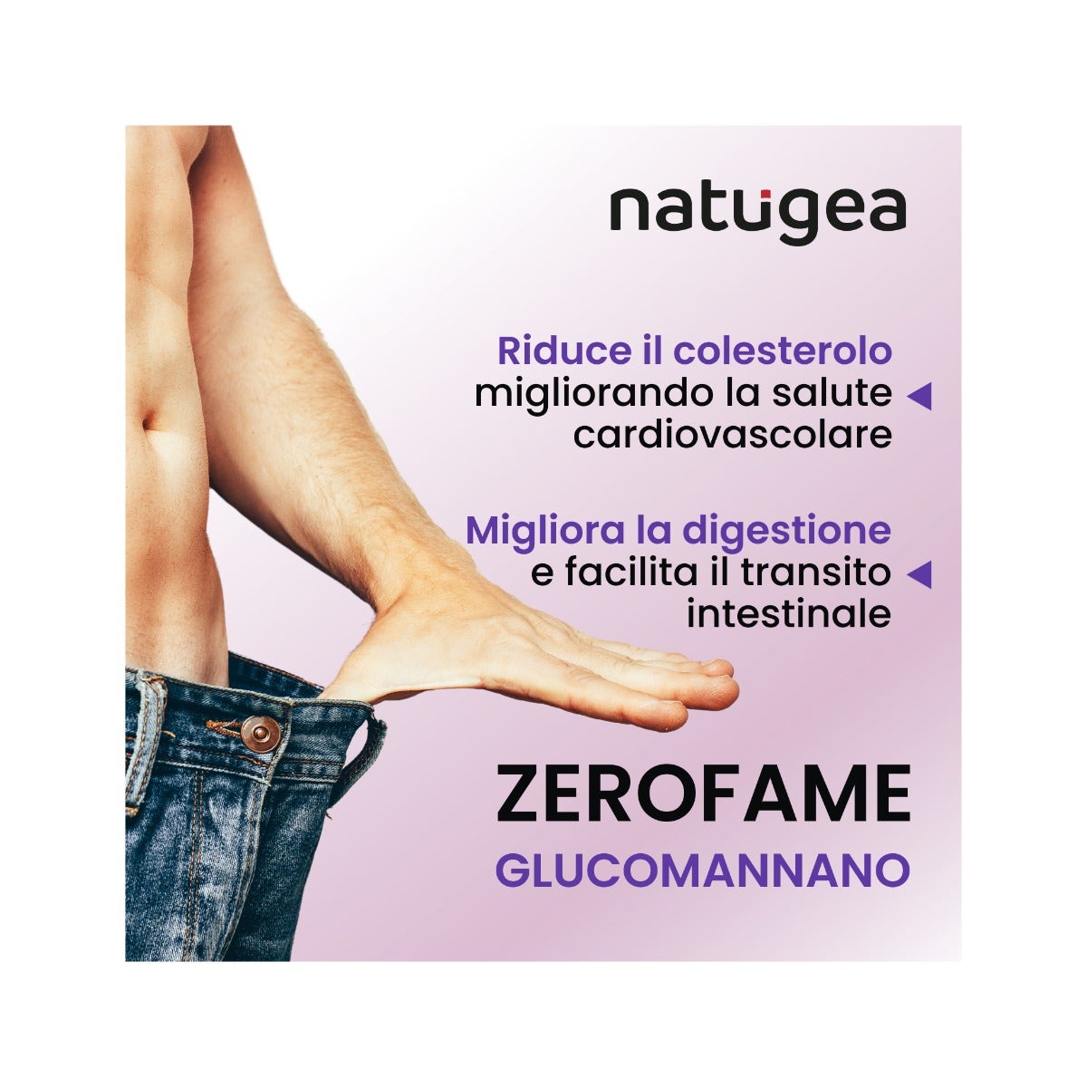 Natugea Glucomanano enriquecido con hojas de higo chumbo del Etna y algarroba siciliana, vegano, 120 comprimidos