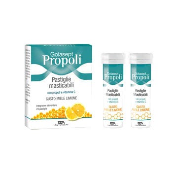 Golasept Propóleo 24 Comprimidos Masticables Miel Limón-2