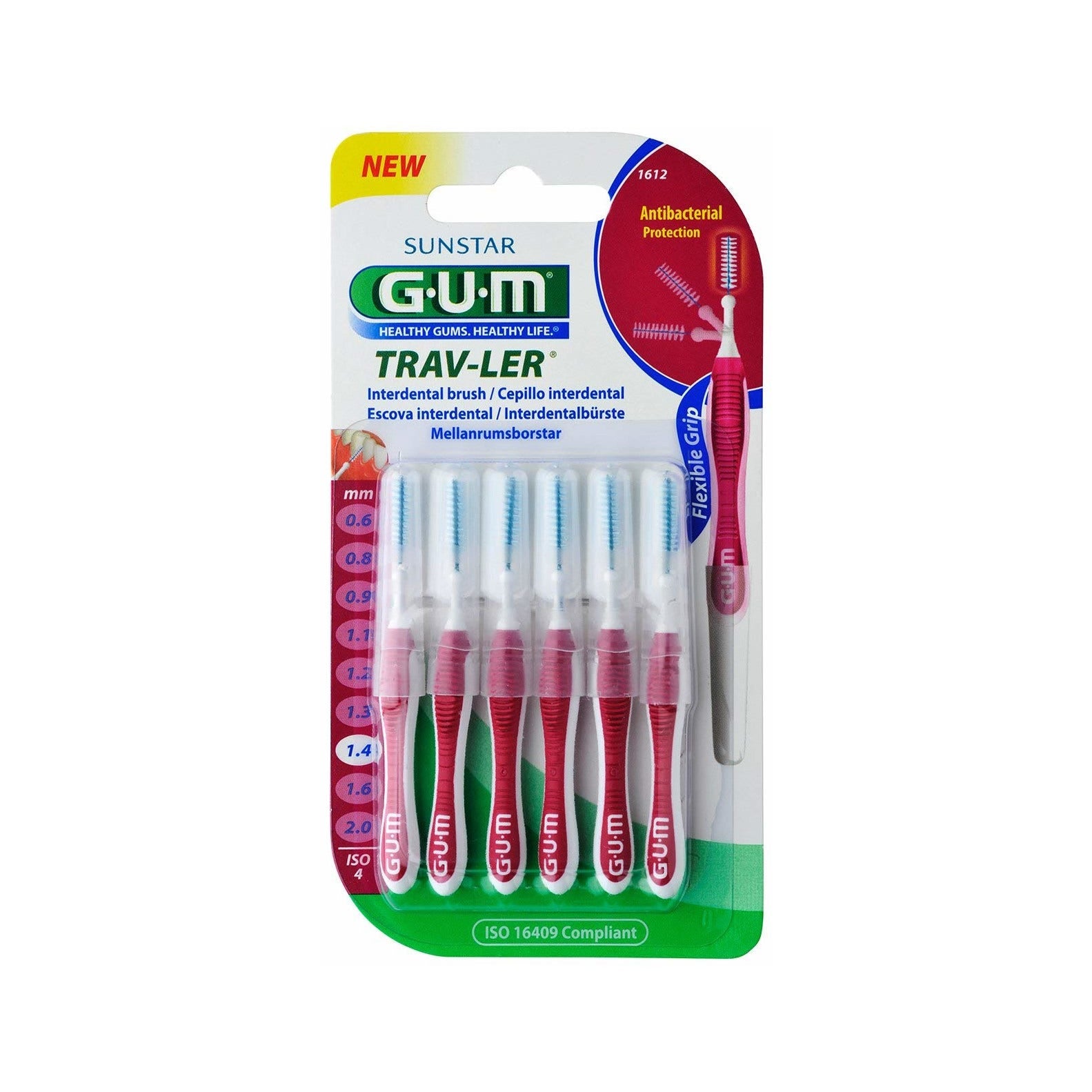 Gum Travler 1612 Limpiapipas 1,4mm 6 Piezas-2