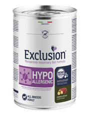 Exclusion Veterinary Diet Formula Hipoalergénica para perros, caballo/patatas, lata de 400 g