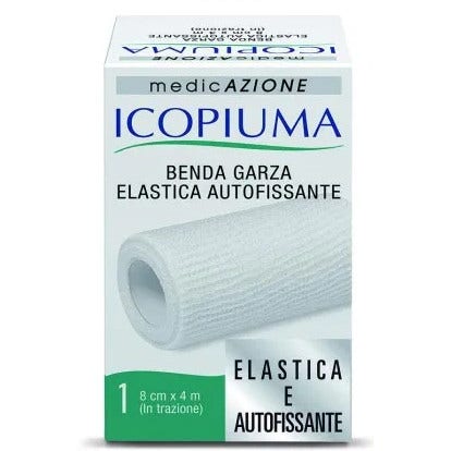 Icopiuma Venda Gasa Elástica Autofijadora 8cmX4mt-3