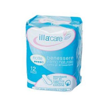 Illa Care Absorbentes Noche 12 Piezas-2