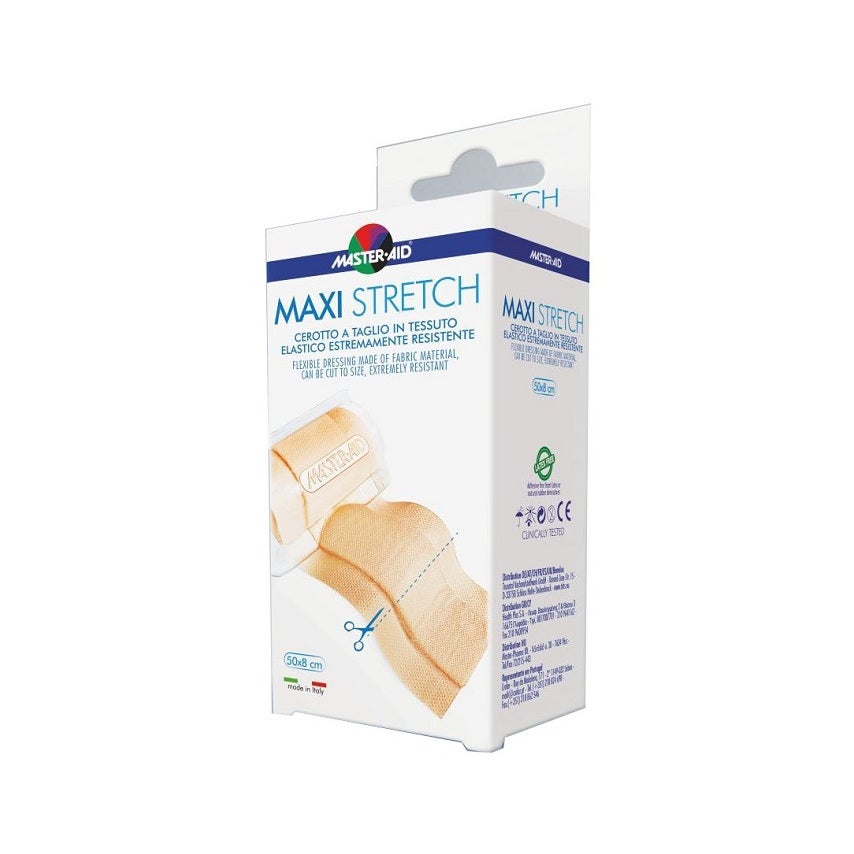 Parche M-Aid Maxi Stretch Cut De Tejido Elástico Resistente 50x8cm-2