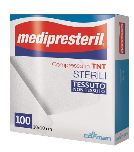 Gasa Compresa Medipresteril TNT 10x10 100 unidades estériles