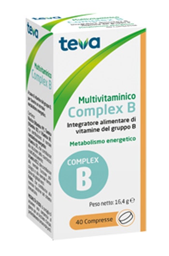 Complejo Multivitamínico B Teva 40 Comprimidos 16,4-2
