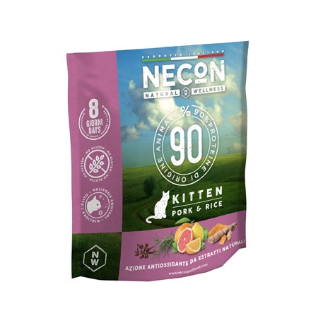 Necon NW Kitten Crocchette Gattini Maiale E Riso 400g
