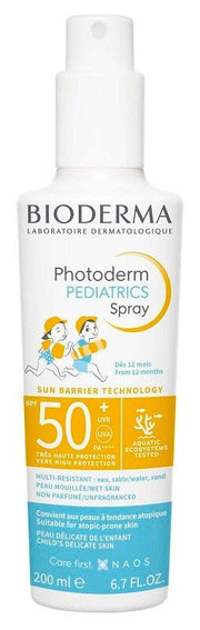 Bioderma Photoderm Pediatrics Spray solar para rostro y cuerpo 200 ml SPF50+