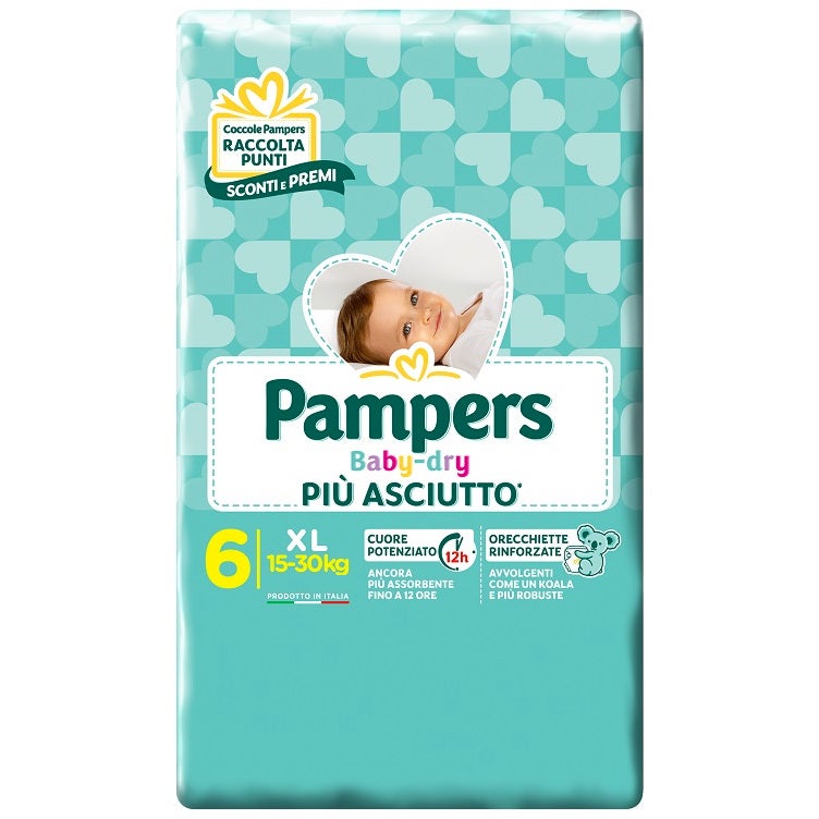 Pampers Baby-Dry Extra-grande 15-30 kg 14 Piezas-4