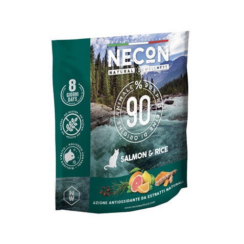 Necon NW Crocchette Gatto Adulto Salmone E Riso 400g