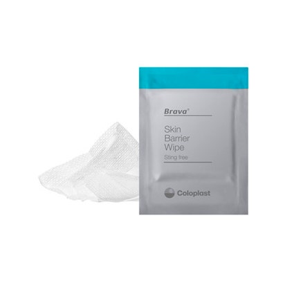 Toallitas para ostomía a base de silicona con película protectora Brava 30 piezas-2