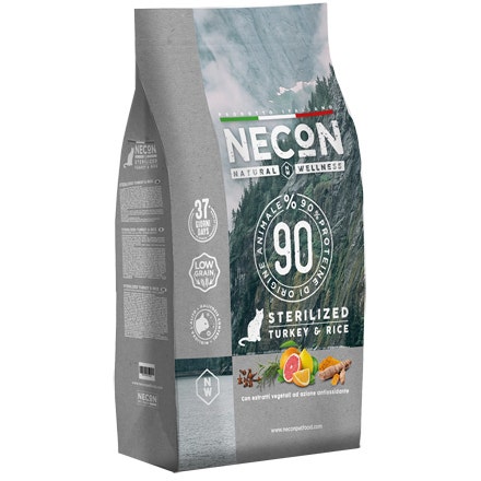 Necon Natural Wellness Sterilezed Tacchino/Riso Alimento Per Gatti Sacco 1,5kg