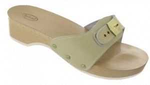 Scholl Mujer Zueco Madera Arena 37-2