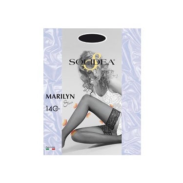 Solidea Marilyn 140 Sheer Black Hold Ups Talla 2-1