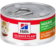 Science Plan Kitten 1st Nutrition Mousse Con Pollo E Tacchino Lattina 82gr