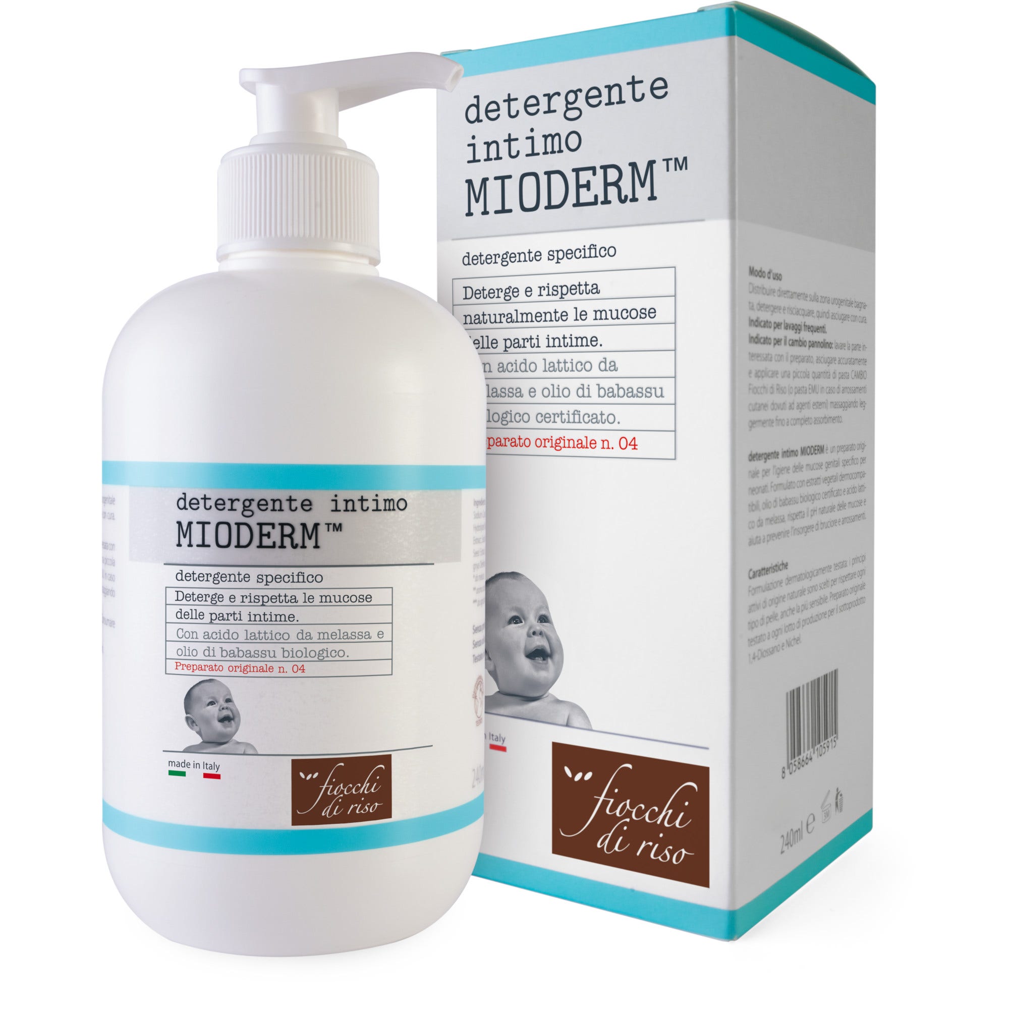 Copos de Arroz Mioderm Limpiador Íntimo 240ml-2