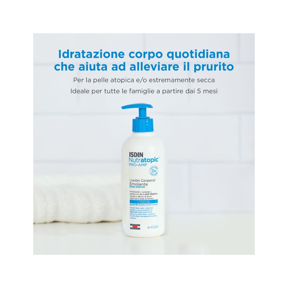 Isdin Nutratopic PRO-AMP Loción Emoliente Pieles Atópicas 400ml-6