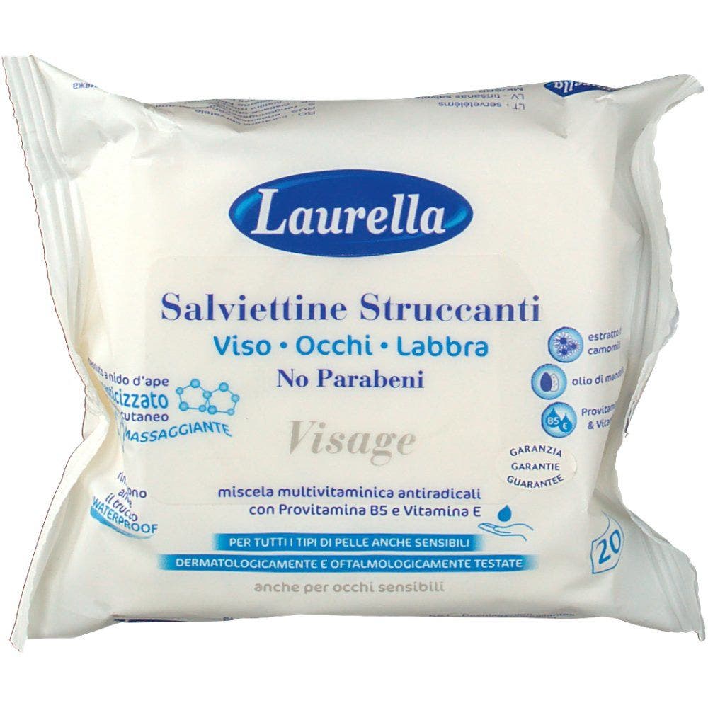 Laurella Visage Toallita Desmaquillante 20 Piezas-1