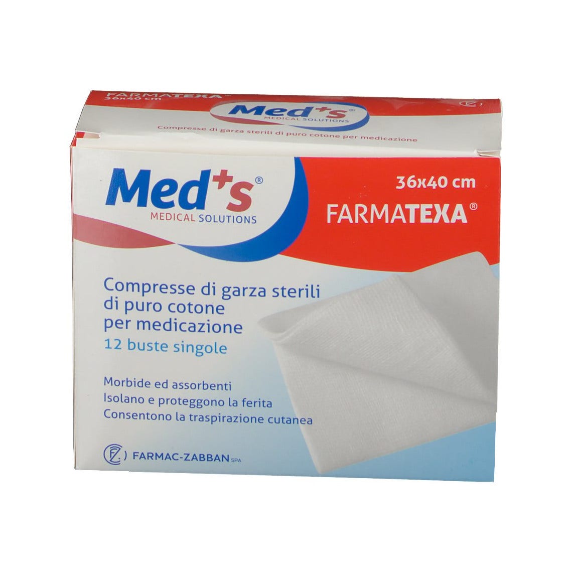 Gasa Comprimida Meds 12/8 36x40cm 12 Piezas-2