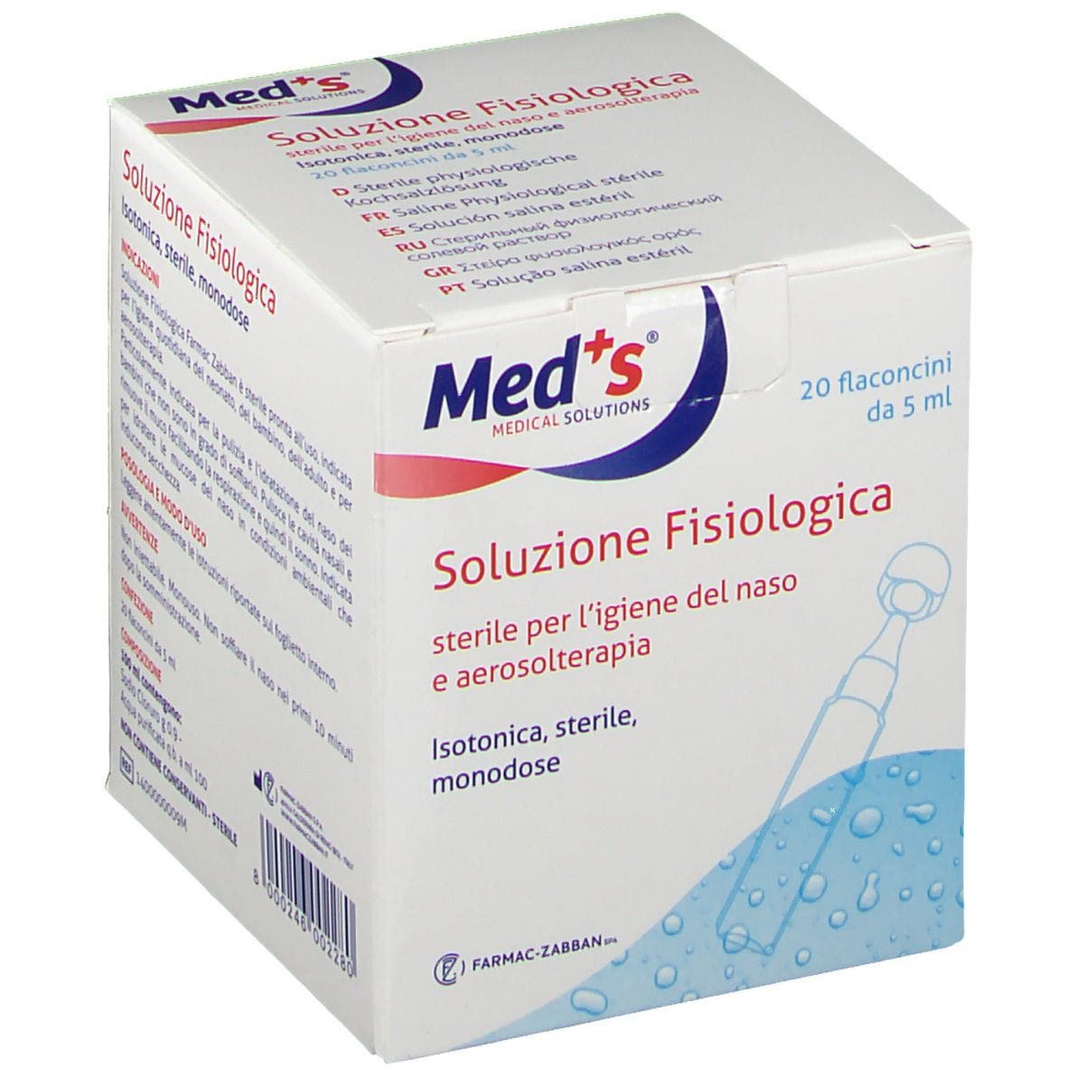 Meds Solución Fisiológica 20 viales de 5ml-1