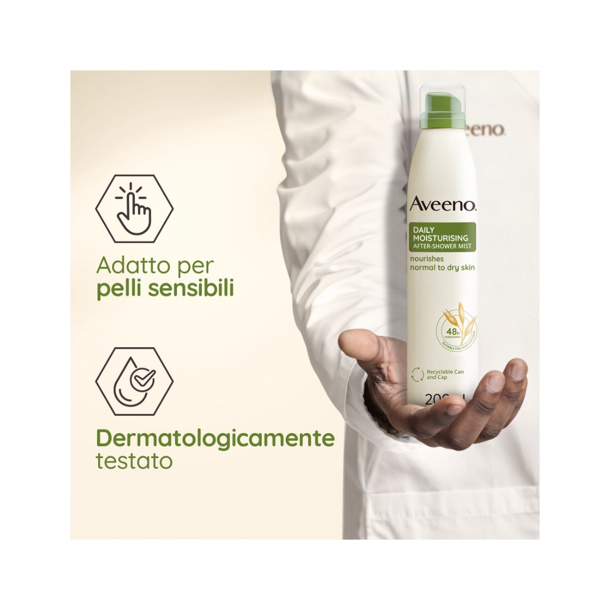 Aveeno Daily Moisturising Spray para después del baño 200 ml