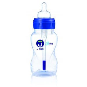 Bimbi B Free Biberón Clsico Polipropileno Tetina Silicona Anticólicos 330ml A partir de 3 Meses-1