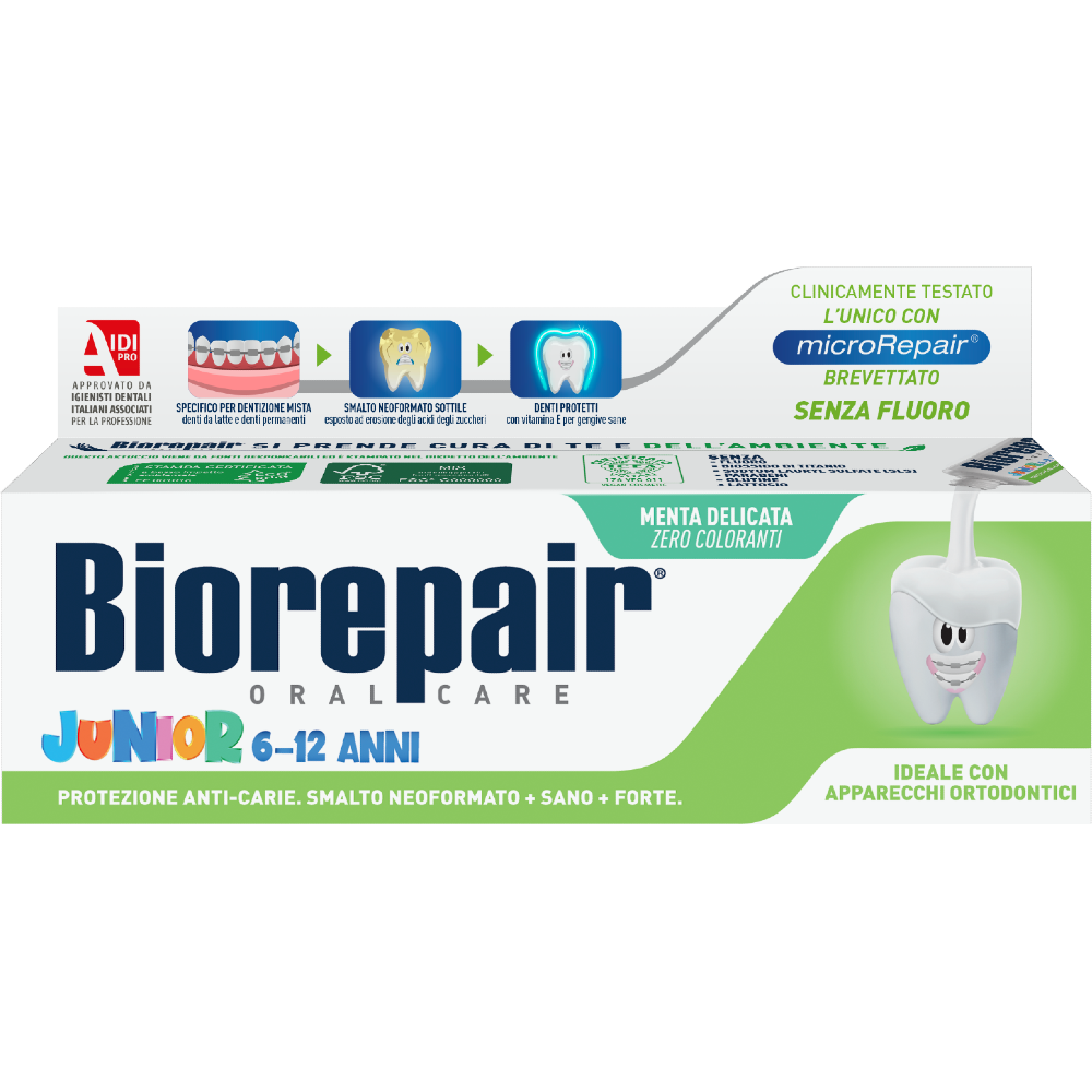 Biorepair Junior 6/12 Años Dentrifricio 75ml-2