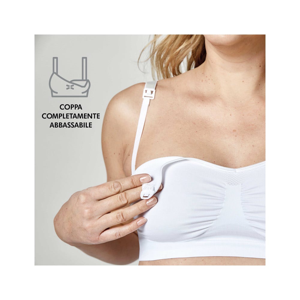 Medela Keep Cool Reggiseno Traspirante Gravidanza E Allattamento Bianco Taglia XL-6