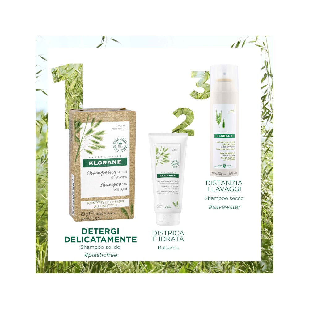 Klorane Shampoo Solido Avena 80g