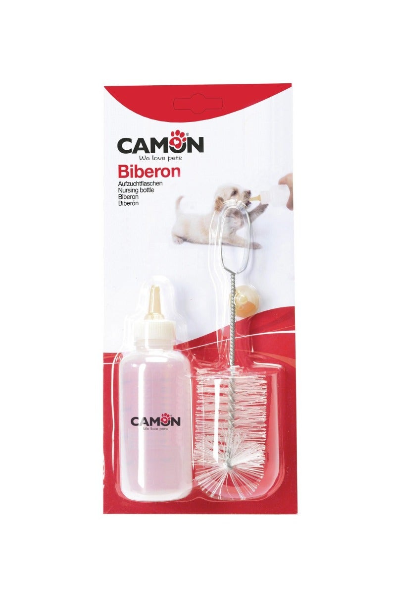 Camon Set de Biberón con Cepillo de Dientes y Tetina de Recambio para Perros/Gatos-2