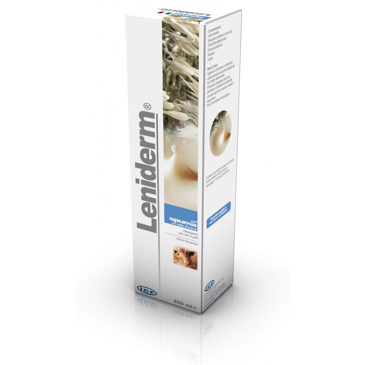 Leniderm Espuma Limpiadora Perros 200ml-2