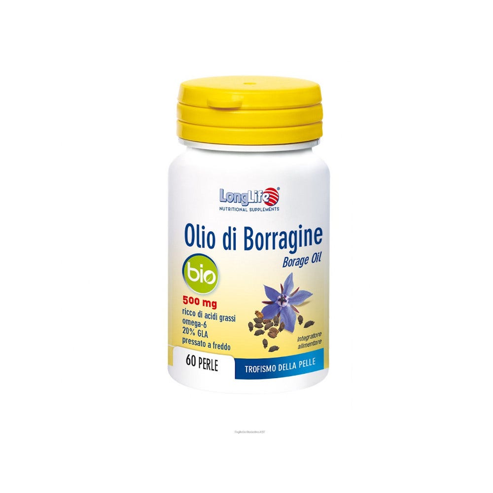 Aceite de Borraja Ecológico Longlife 60 Perlas-2