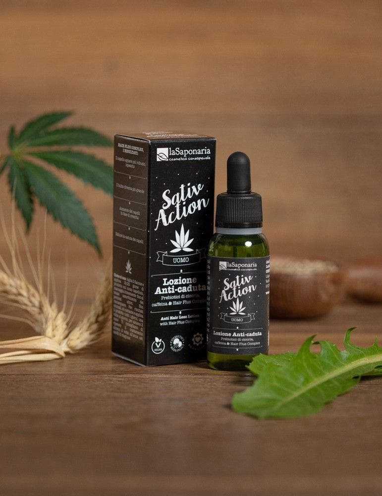 La Saponaria Sativaction Loción Anticaída para Cabello Masculino 30 ml
