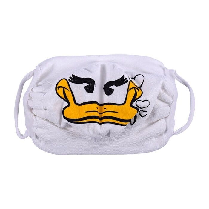 Wonder Company Mascarilla protectora lavable Duck Girl, 1 unidad