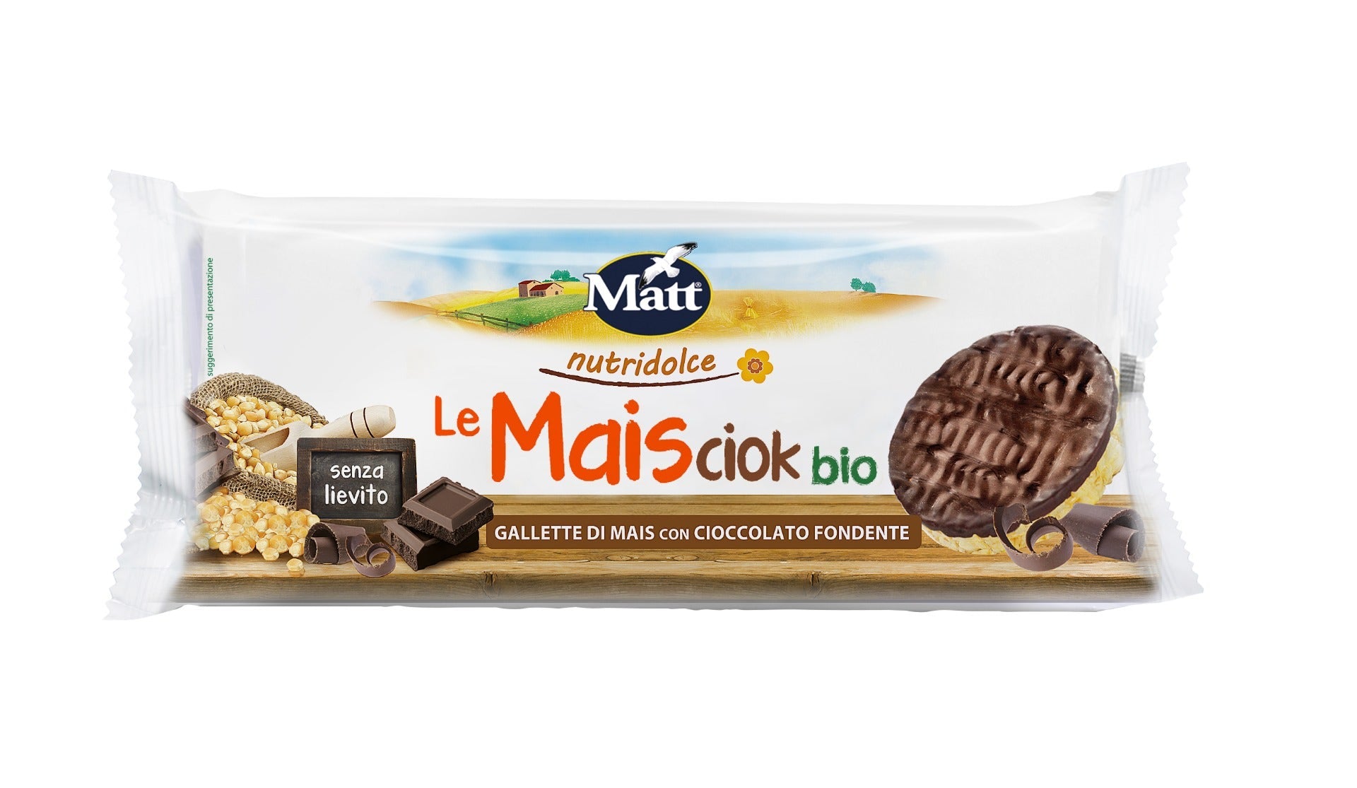 Matt Le Maisciock Tortitas De Maíz Con Chocolate Negro 95g-2