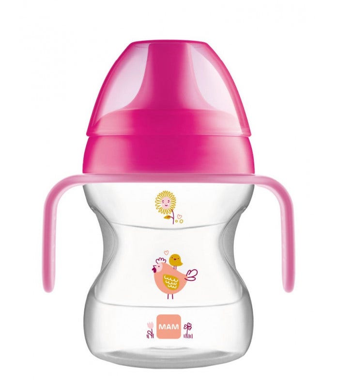 Vaso Mam Learn To Drink para niñas 190 ml, 1 unidad