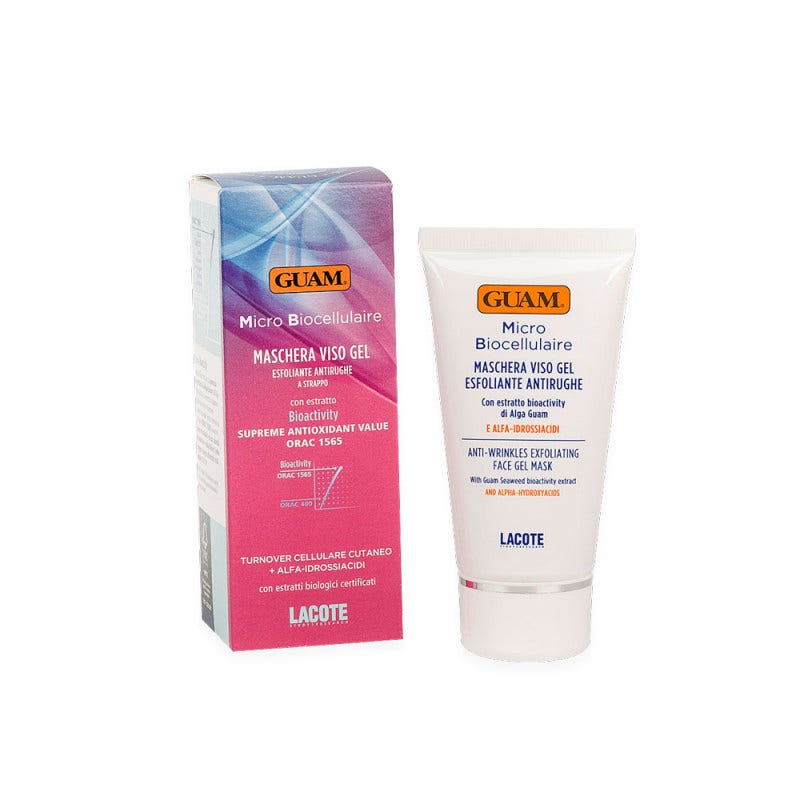 Guam Micro Biocellulaire Maschera Viso Gel Esfoliante Antirughe A Strappo 75ml-4